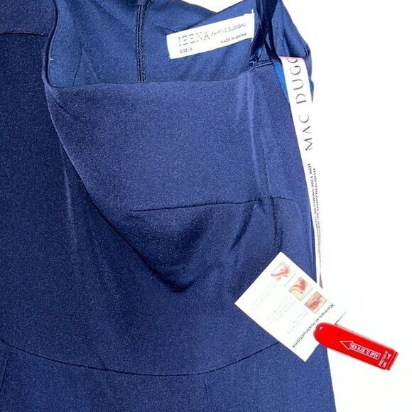 NWT MAC DUGGAL Midnight Embellished One Shoulder A-Line Evening Gown Size 8 - Picture 6 of 12